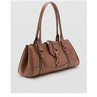 Mango Medium Shoulder Bag With Snap Hook