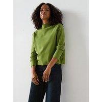 Mango High Neck Sweater - Green