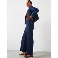 Mango Pocket Front Jessie Wide Leg Jeans - Blue