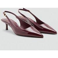 Mango Kitten Heel Patent Leather Shoes