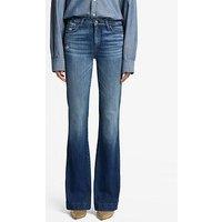 7 For All Mankind Dojo Flare Jeans - Dark Wash