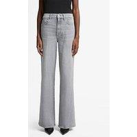 7 For All Mankind Lotta Wide Leg Jeans - Grey