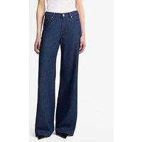 7 For All Mankind Lotta Wide Leg Jeans - Blue