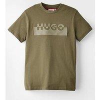 Hugo Boys Logo T-Shirt - Khaki