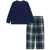 Polo Ralph Lauren Boys Long Sleeve T-Shirt And Woven Pant Pyjama Set - Multi