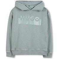 Hugo Boys Logo Hoodie - Blue