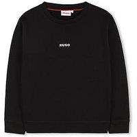 Hugo Boys Small Logo Sweatshirt - Black