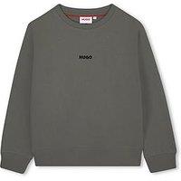 Hugo Boys Small Logo Sweatshirt - Khaki