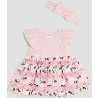 River Island Baby Girls Cherry Occasion Dress - Pink