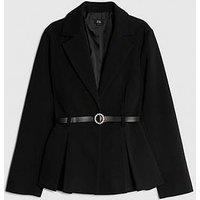 River Island Older Girls Belted Blazer - Black