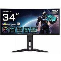 Gigabyte Mo34Wqc2 Oled Curved Gaming Monitor - 34In Wqhd (3440X1440), 175Hz