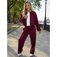 Ax Paris Blouson Jacket - Burgundy