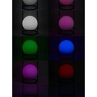 Valuelights Corte White Globe Led Colour Changing Rechargeable Table Light