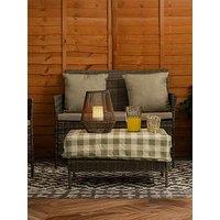 Valuelights Rattan Wicker Solar Powered Outdoor Lantern