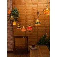 Valuelights Battery Powered Multicolour Rattan String Lights - Set Of 10