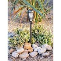 Valuelights Flame Effect Solar Powered Stake Lights - Set Of 6