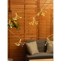 Valuelights Firework Starburst Solar Powered Fairy String Lights - Set Of 10