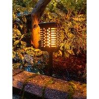 Valuelights Multi Function Flame Effect Solar Lantern/Stake Light
