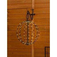 Valuelights Black Metal Wire Solar Powered Hanging Fairy Light Lantern