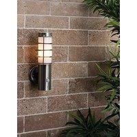 Valuelights Wharf Stainless Steel Ip44 Pir Outdoor Wall Lantern
