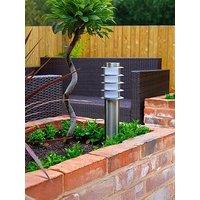 Valuelights Wharf Pair Of Stainless Steel Ip44 Outdoor Bollard Lights - 45Cm