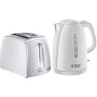 Russell Hobbs Textures Kettle & Toaster White