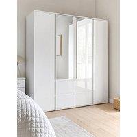 Very Home Layton Gloss 4 Door Combi Wardrobe