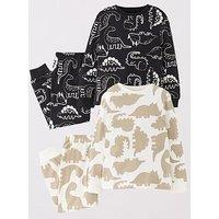 The Very Collection Boys 2 Pack Dinosaur Pyjamas - Multi