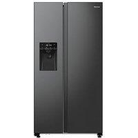 Hisense Rs5P535Ntfduk American Side-By-Side Refrigerator - Non Plumbed Water & Ice - D-Rated