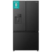 Hisense Rf815N4Sefe Plumbed Frost Free American Fridge Freezer - Black Stainless Steel - E Rated