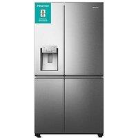 Hisense Pureflat Infinite Rs818N4Tic American Smart Fridge Freezer - Stainless Steel- C Rated