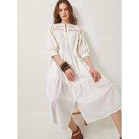 Monsoon Tillie Lace Dress - Ivory
