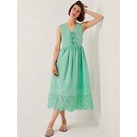 Monsoon Sadie Tie Dress - Sea Green