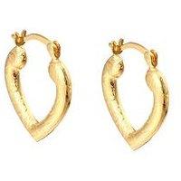 Seol + Gold 18Ct Vermeil Heart Shaped Hoops - Gold