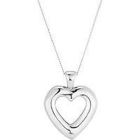 Seol + Gold Sterling Silver Puffed Heart Pendant