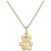 Seol + Gold 18Ct Gold Vermeil Teddy Charm Necklace