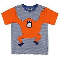 Lilly + Sid Boys Multicoloured Ape Applique T-Shirt
