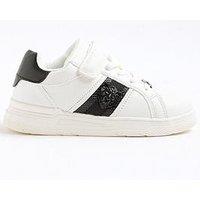 River Island Older Boys Pu Lion Head Plim Shoes - White