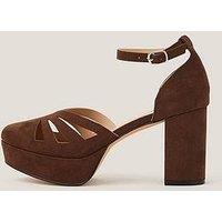 Monsoon Iris Cutwork Platform - Chocolate