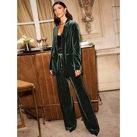 Friends Like These Velvet Blazer - Green