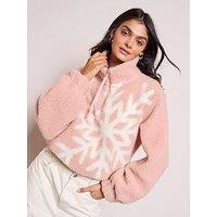 Friends Like These Fairisle Fleece - Pink