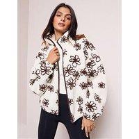 Friends Like These Floral Print Fleece - Beige