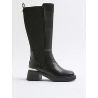 River Island Older Girls Knee High Boots - Black