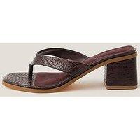 Monsoon Tilly Toe Post Mule - Burgundy