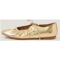 Monsoon Lola Bow Slingback - Gold
