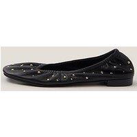 Monsoon Mila Stud Ballet Pumps - Black