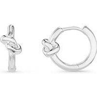 Orelia Polished Knot Huggie Hoop