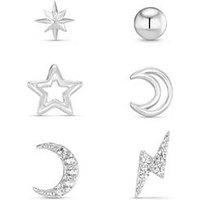 Orelia Celestial Stud 6 Pack Ear Party