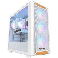 Pcspecialist Fusion Luna 20 Gaming Desktop - Geforce Rtx 5060 Ti, Amd Ryzen 5, 32Gb Ram, 1Tb Ssd - White