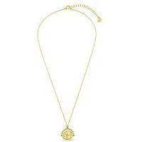Orelia Medallion Spinner Necklace